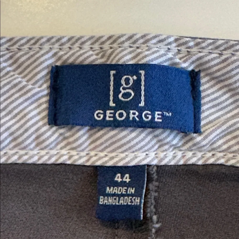 George Big Men’s Stretch Cotton Blend Twill Flat Front Shorts, 9” Inseam - Picture 11 of 11